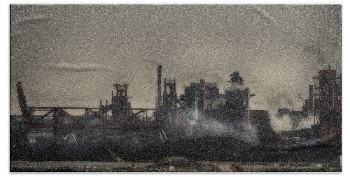 Industrial Alliance Beach Sheet featuring the photograph Dark Rain by Joseph Amaral