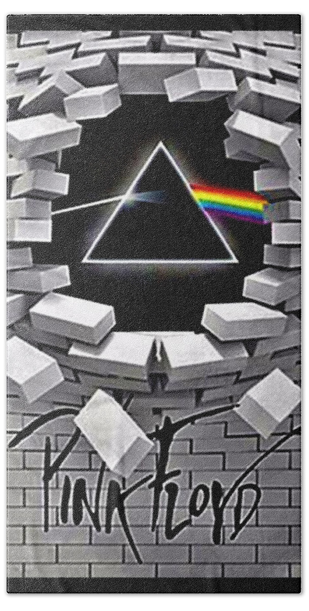 Pink Floyd Beach Towel featuring the photograph Dark Side Of The Wall by Rob Hans