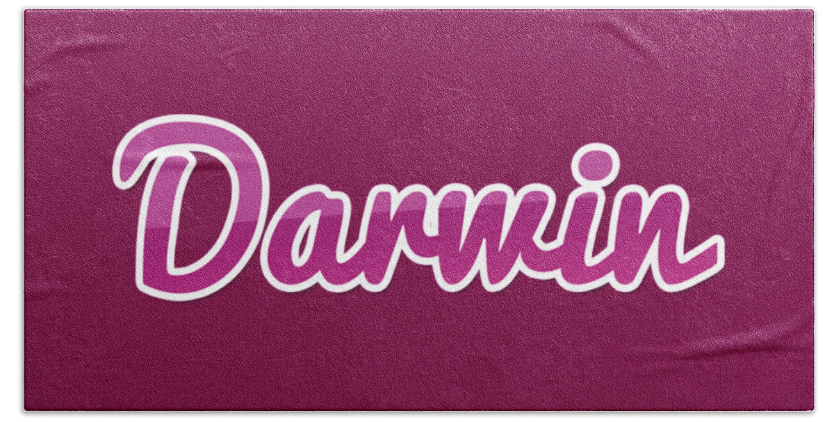 Darwin Beach Towel featuring the digital art Darwin #Darwin by TintoDesigns
