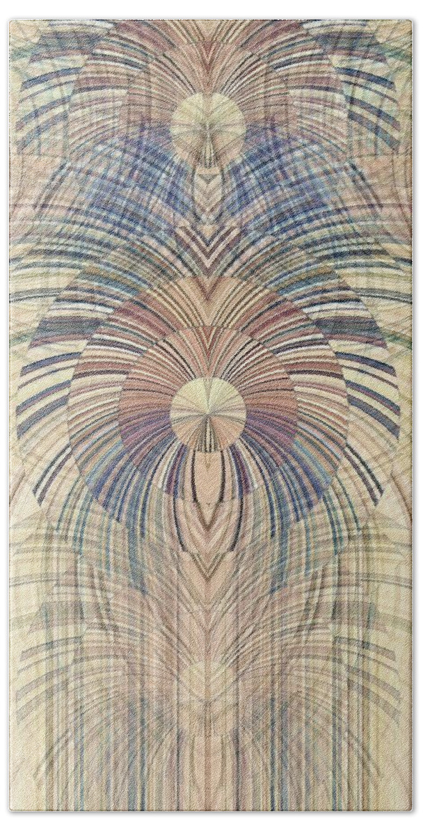 Wood Grain Beach Towel featuring the digital art Deco Wood by David Manlove