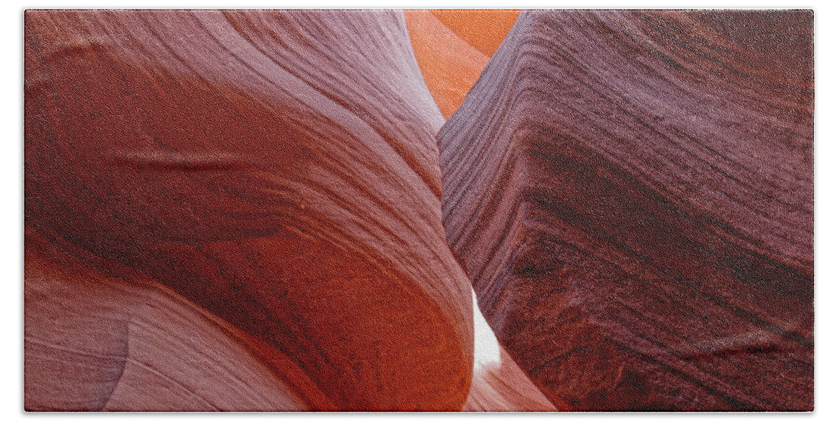 Antelope Canyon Beach Towel featuring the photograph Desert Pattern by Jonathan Davison