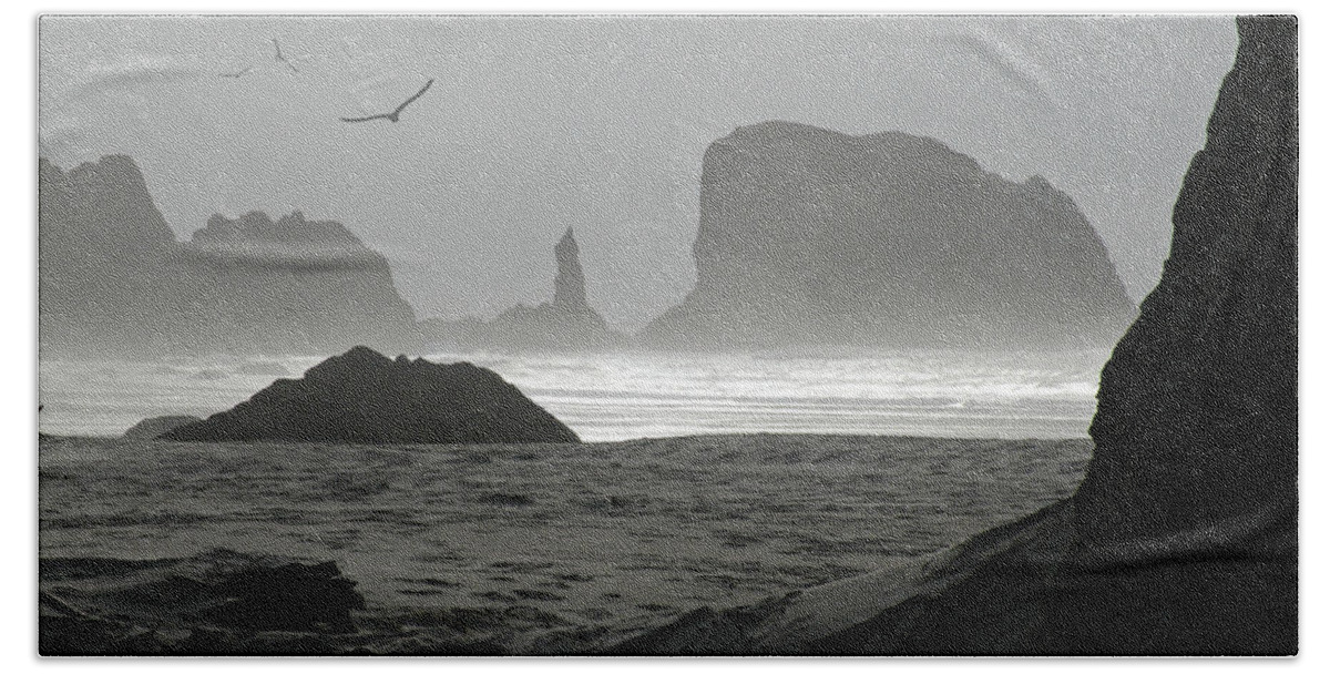 Desolation Beach Towel featuring the photograph Desolation by Micki Findlay
