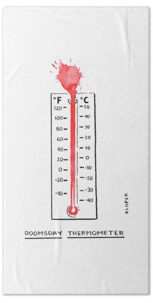 Doomsday Thermometer Beach Sheet
