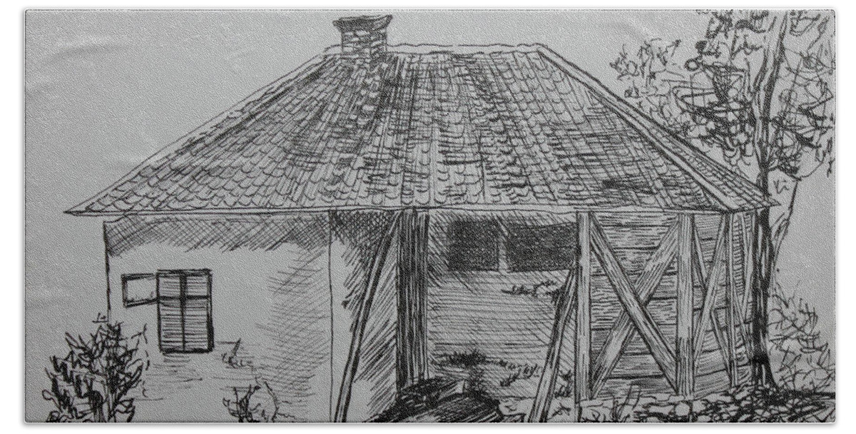 How to Draw a Mud House