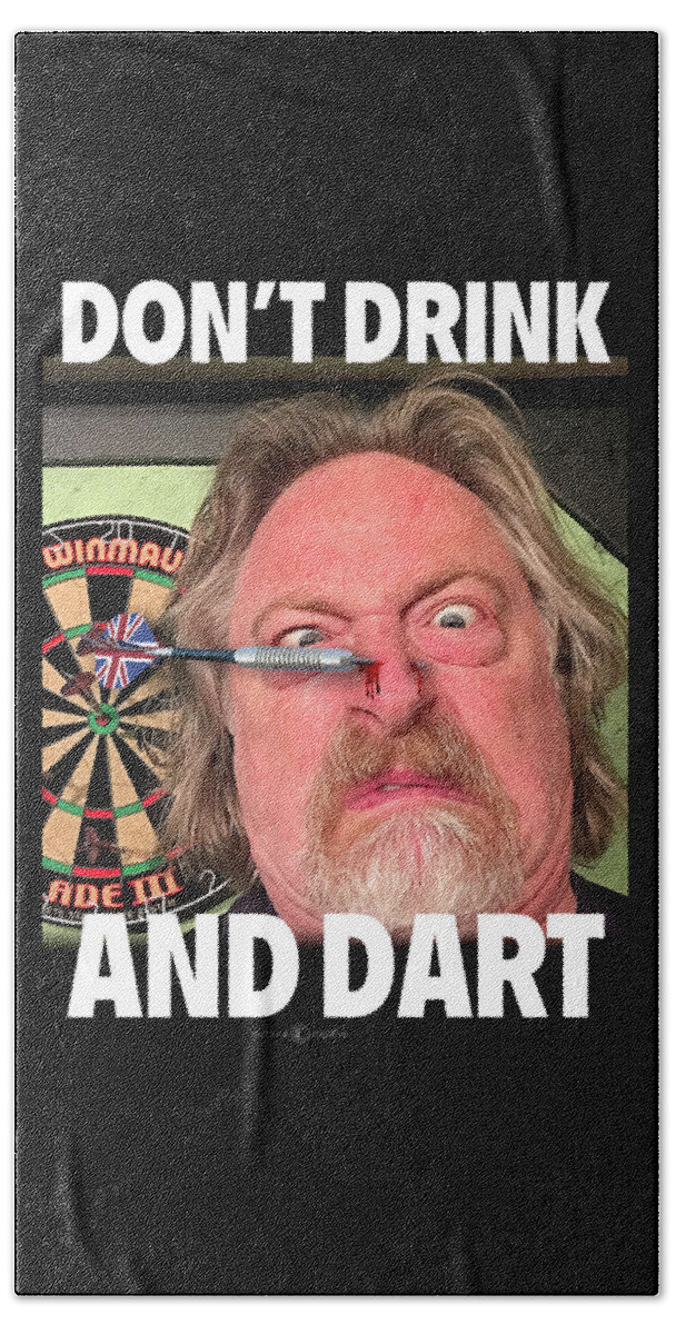 Dart Beach Towel featuring the photograph Drink and Dart by Tim Nyberg