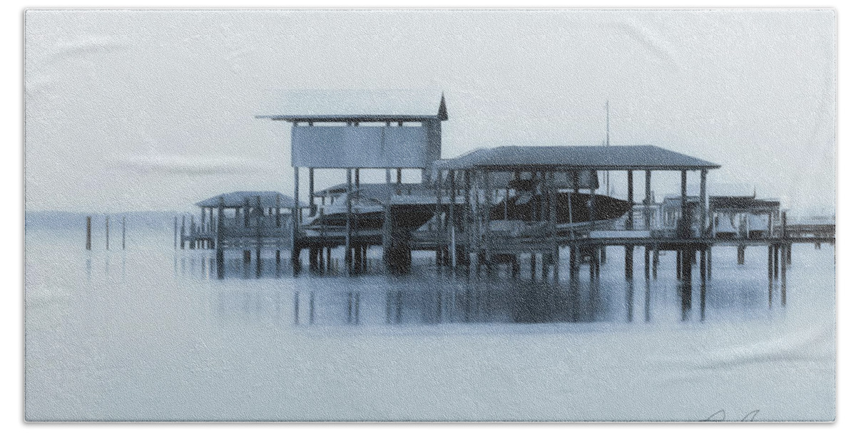 St. Johns River Beach Towel featuring the photograph Early Morning on the River by Randall Allen