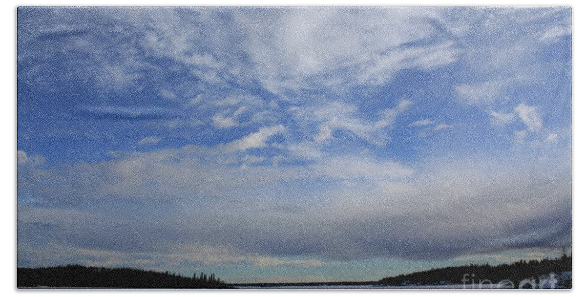 Northwest Territories Beach Sheet featuring the photograph Endless Sky by Suzanne Lorenz