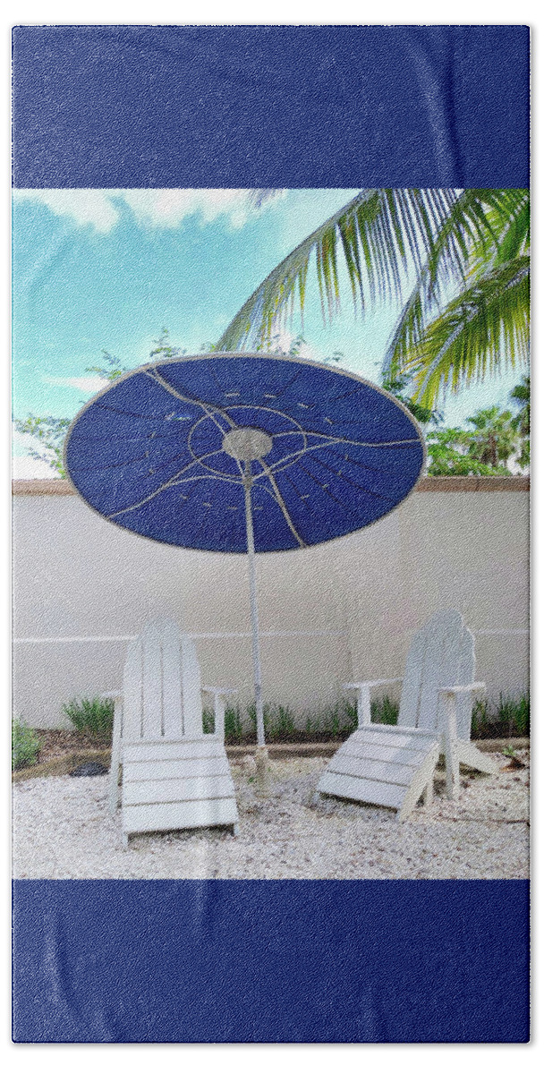 Umbrella Beach Towel featuring the photograph Endless Summer in the Garden by Portia Olaughlin