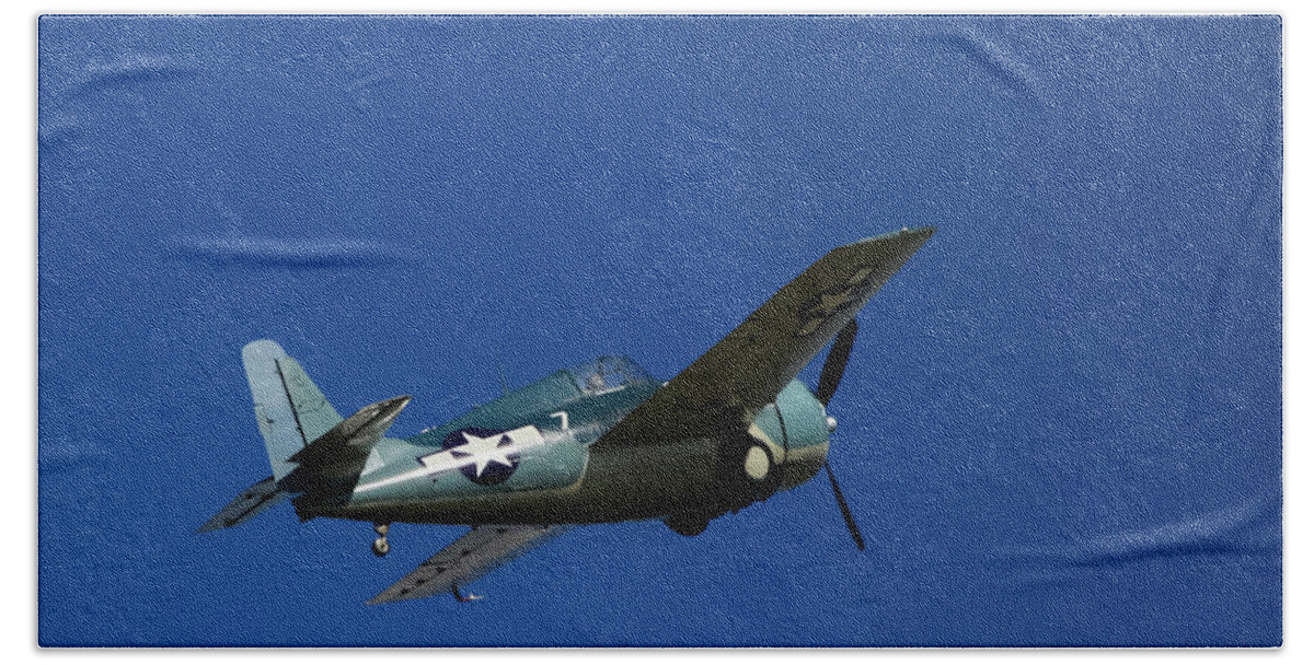 F4f Wildcat Beach Towel featuring the photograph F4F Wildcat by Greg Smith