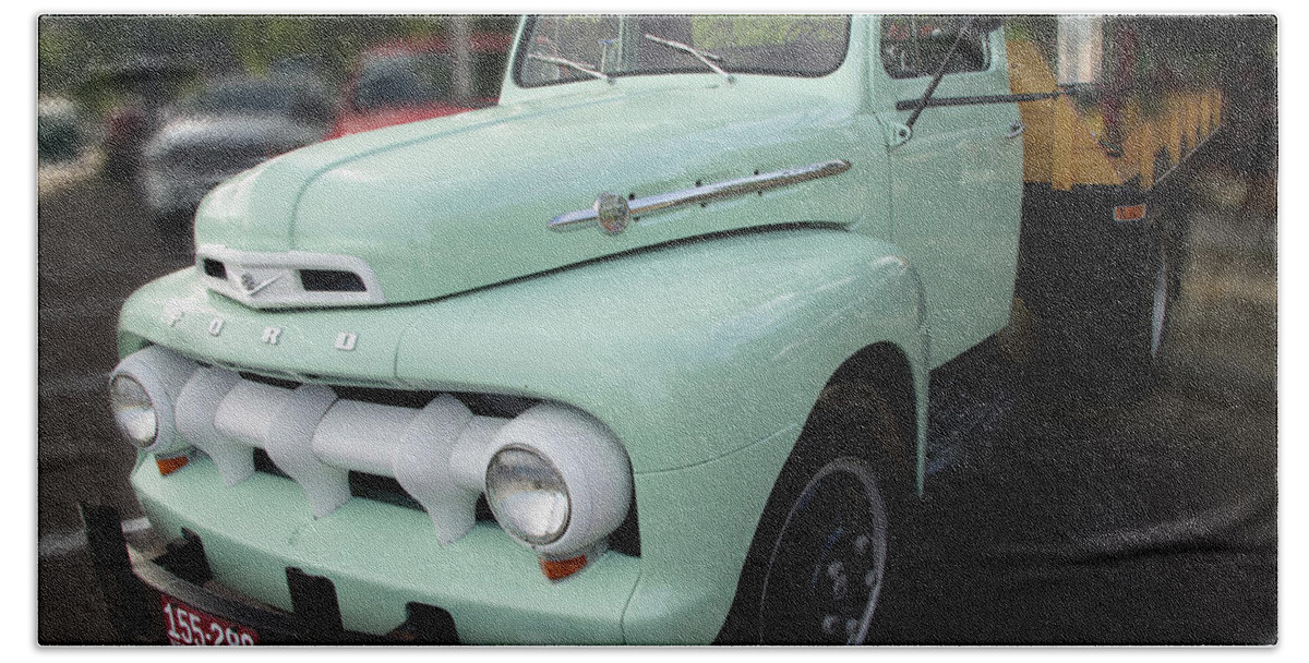 Truck Beach Towel featuring the photograph Ford F5 by Mike Eingle