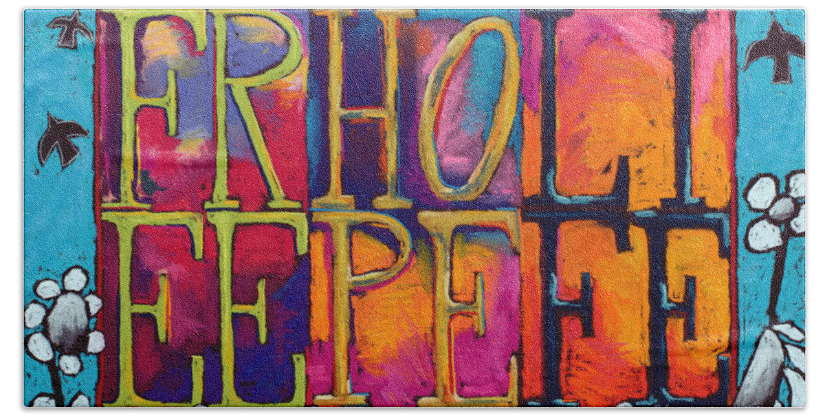 Free Beach Towel featuring the painting Free Hope Life by David Hinds