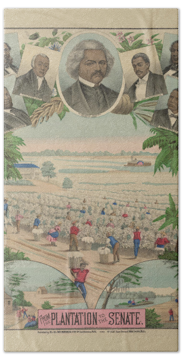 Allen Beach Towel featuring the painting From the plantation to the Senate by Gaylord Watson
