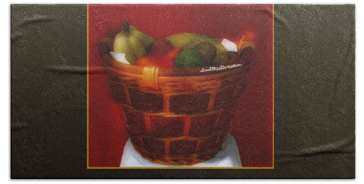 Art Beach Towel featuring the digital art Fruit Art 40 by Miss Pet Sitter