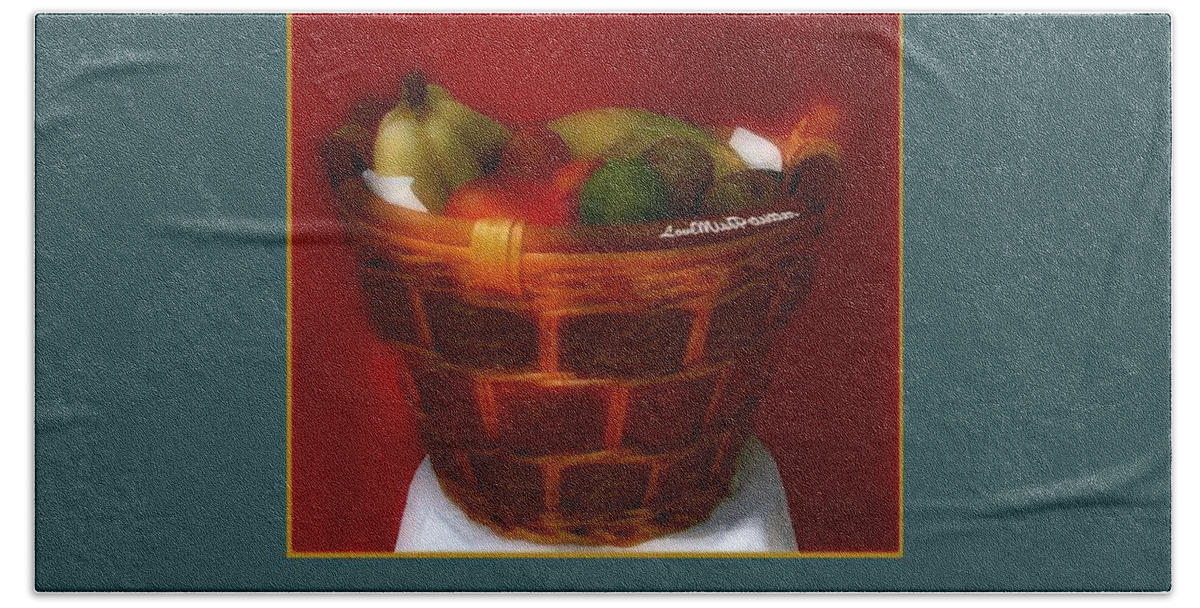 Art Beach Towel featuring the digital art Fruit Art 42 by Miss Pet Sitter
