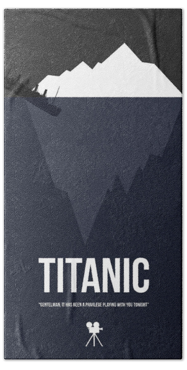 Titanic Beach Towel featuring the digital art Gentleman It Was A Pleasure by Naxart Studio