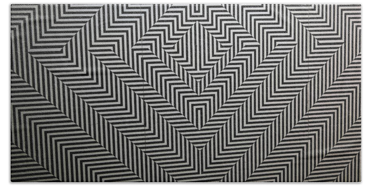 Backgrounds Beach Towel featuring the photograph Geometric Pattern by Martin Smith