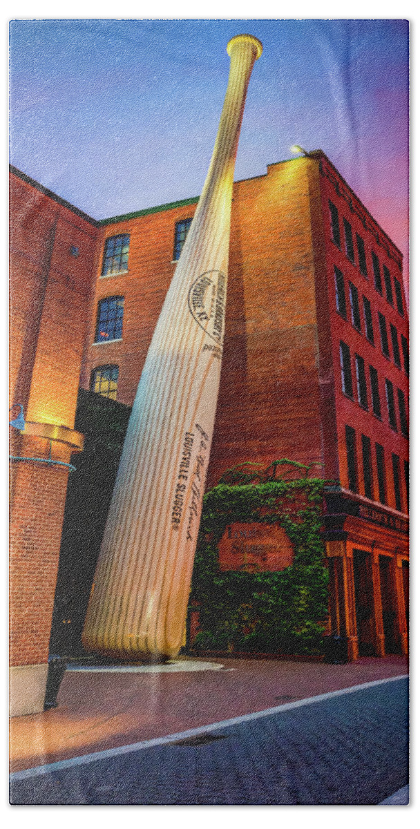 Giant Baseball in Downtown Louisville Kentucky Towel by Gregory Ballos - Pixels