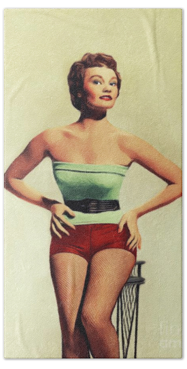 Gloria Talbott Vintage Actress Beach Towel For Sale By Esoterica Art