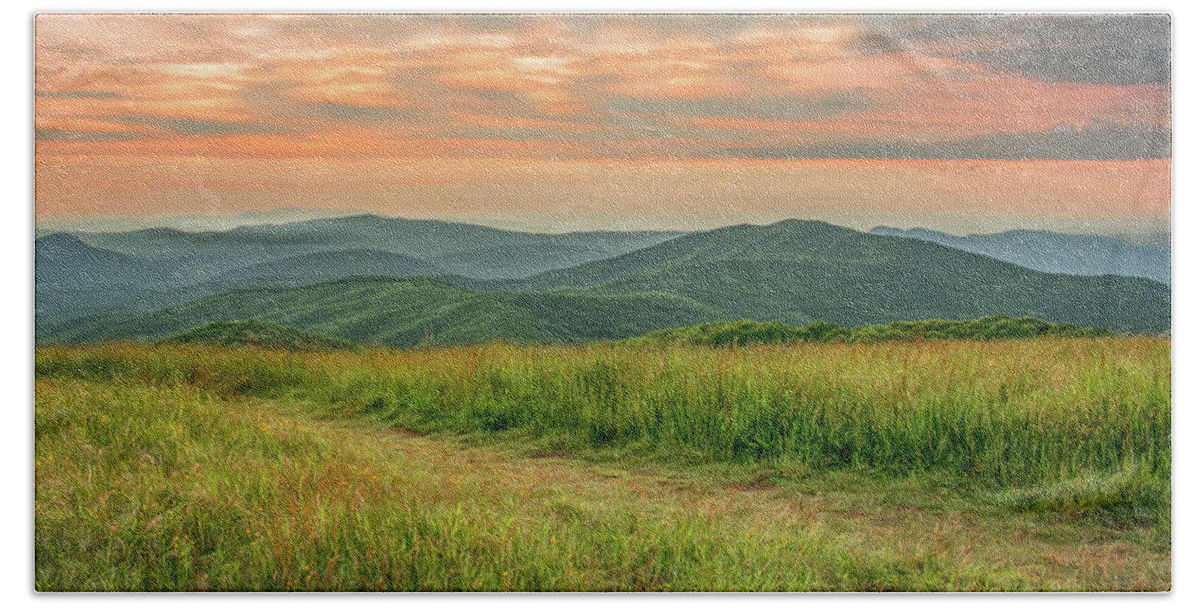 Appalachian Trail Beach Towel featuring the photograph Go Gently Into That Good Night by Marcy Wielfaert