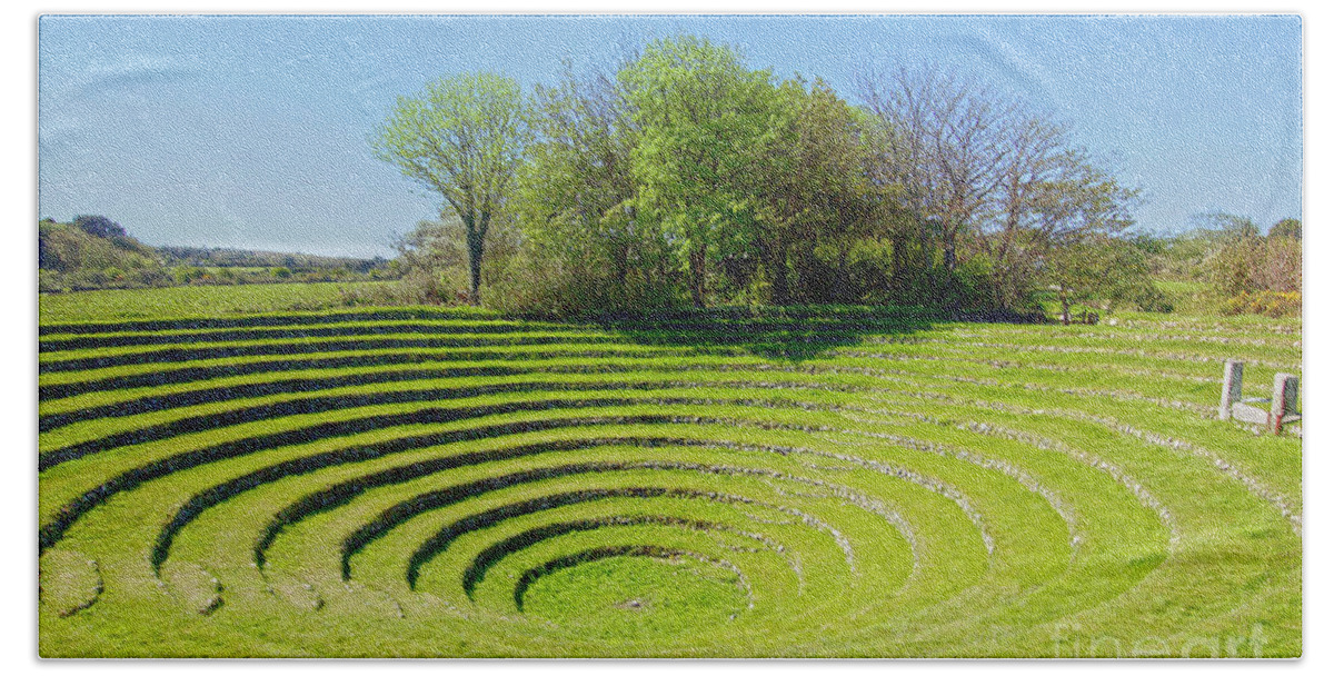 Gwennap Pit Beach Towel featuring the photograph Gwennap Pit Busveal Redruth by Terri Waters