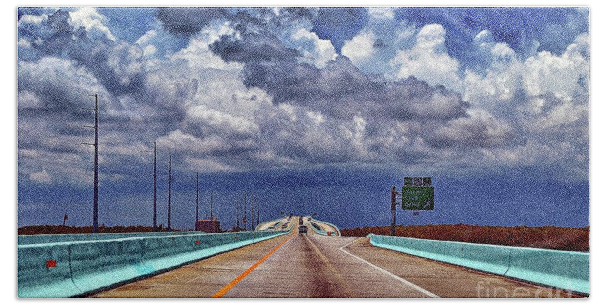 Highway Beach Towel featuring the photograph Highway No. 1 by Thomas Schroeder