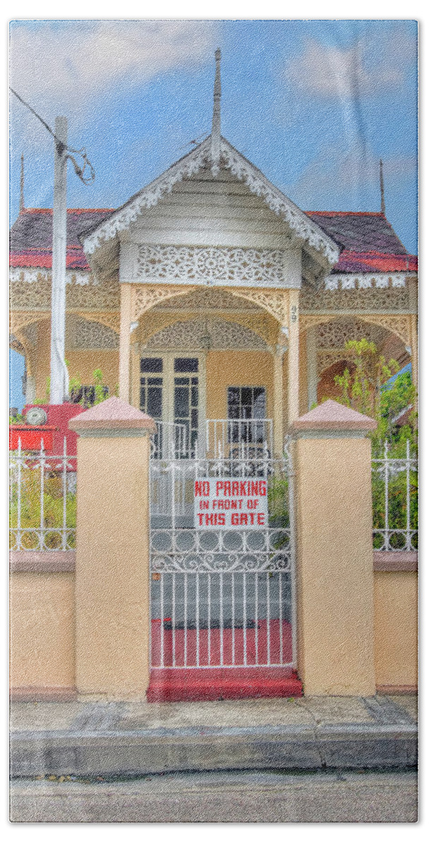 Trinidad Beach Towel featuring the photograph House # 99 by Nadia Sanowar