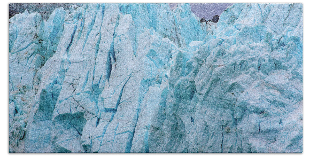 Alaska Beach Towel featuring the photograph Ice Blue by Anthony Jones