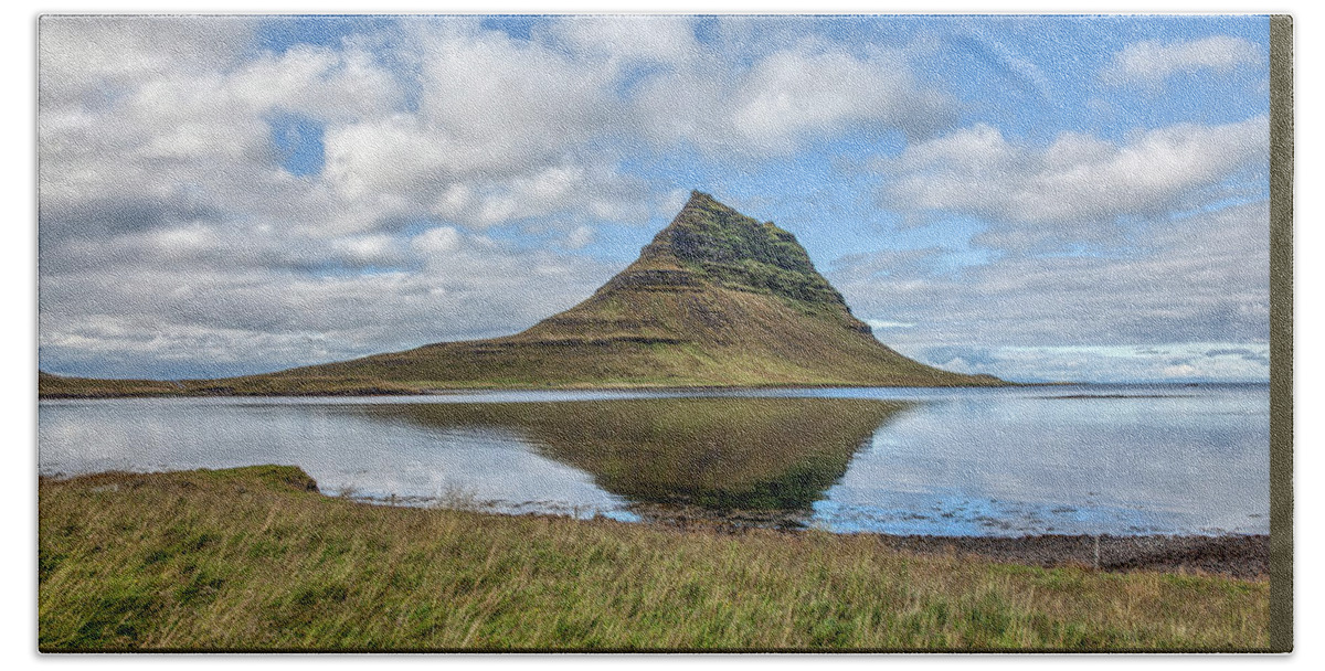 David Letts Beach Towel featuring the photograph Iceland Mountain by David Letts