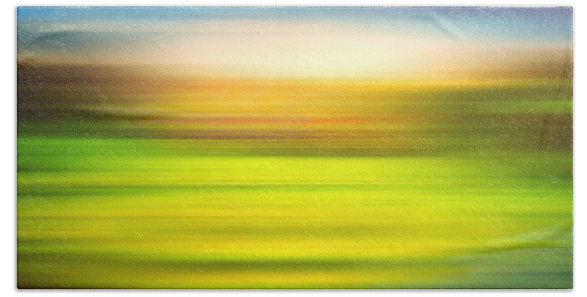 India Beach Towel featuring the photograph India Colors - Abstract Rural Panorama by Stefano Senise