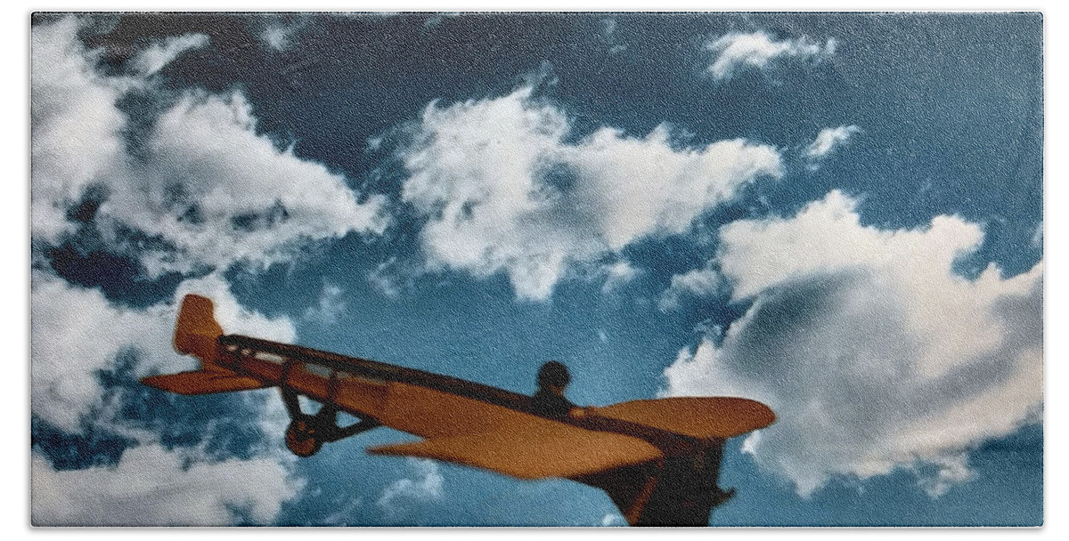 Airplane Beach Towel featuring the photograph Jouet Escadrille 4 by Lin Grosvenor