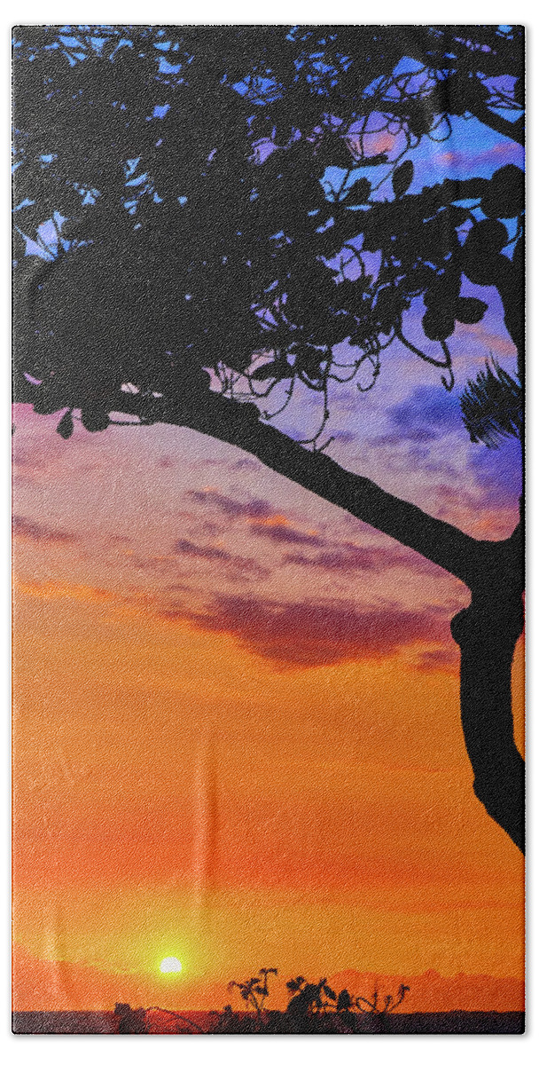John Bauer Beach Towel featuring the photograph Just another Kona Sunset by John Bauer