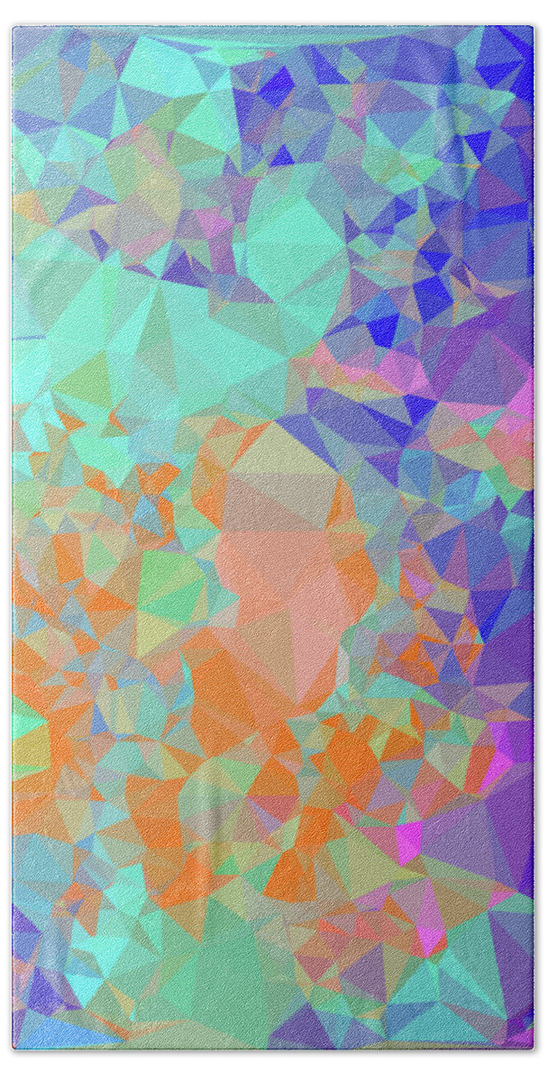 Geometry Beach Towel featuring the digital art Kaleidoscope by Jennifer Walsh