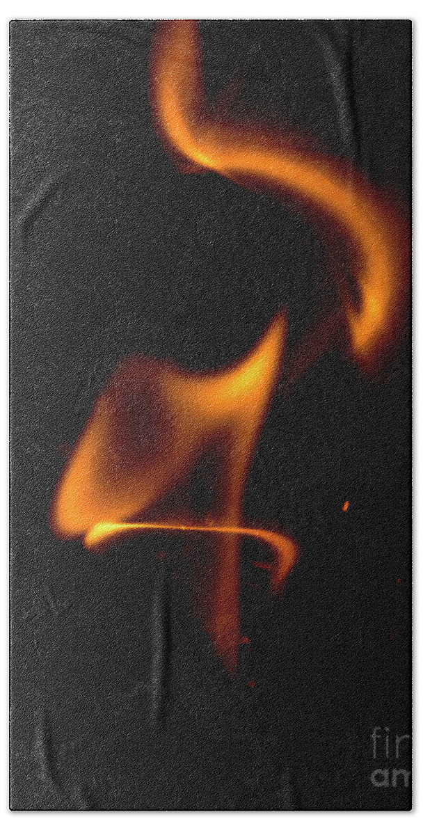 Bbq Beach Towel featuring the photograph Kiss of the Flame by Shawn Jeffries