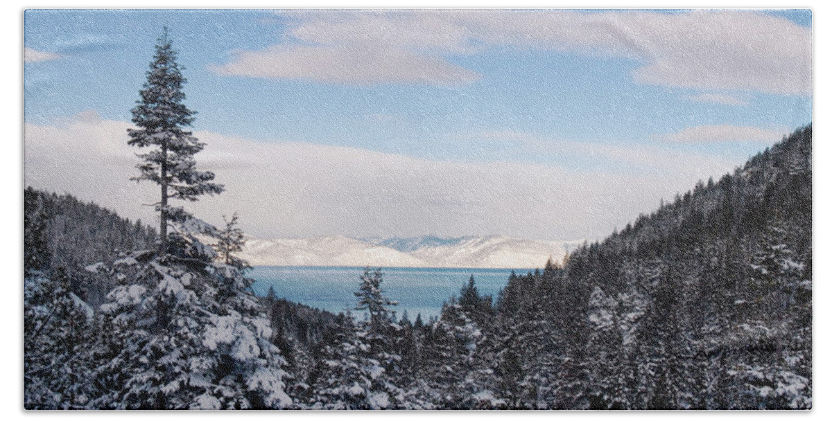 Lake Tahoe Beach Towel featuring the photograph Lake Tahoe Panorama by Christopher Johnson