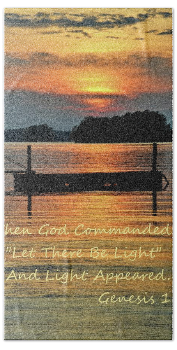 Let There Be Light Beach Towel featuring the photograph Let There Be Light by Lisa Wooten