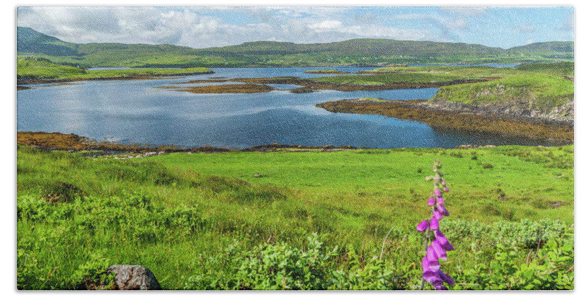 Britain Beach Towel featuring the photograph Loch Dunvegan, Isle of Skye by David Ross
