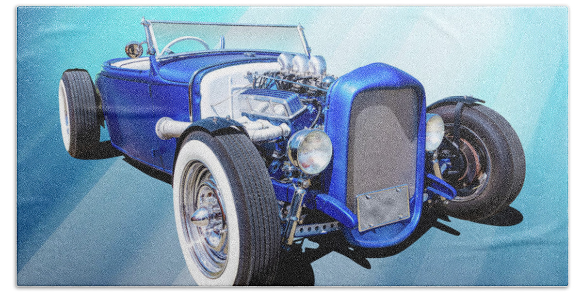 Car Beach Towel featuring the photograph Low Blue by Keith Hawley