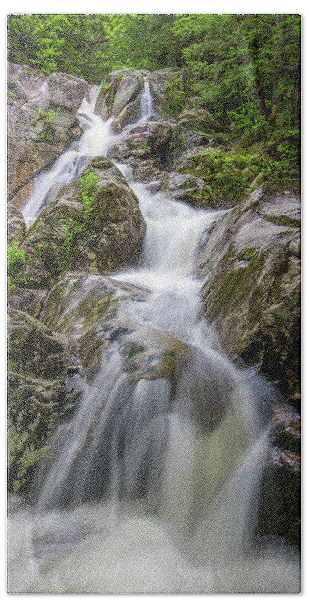 Lower Beach Towel featuring the photograph Lower Gibbs Falls by White Mountain Images