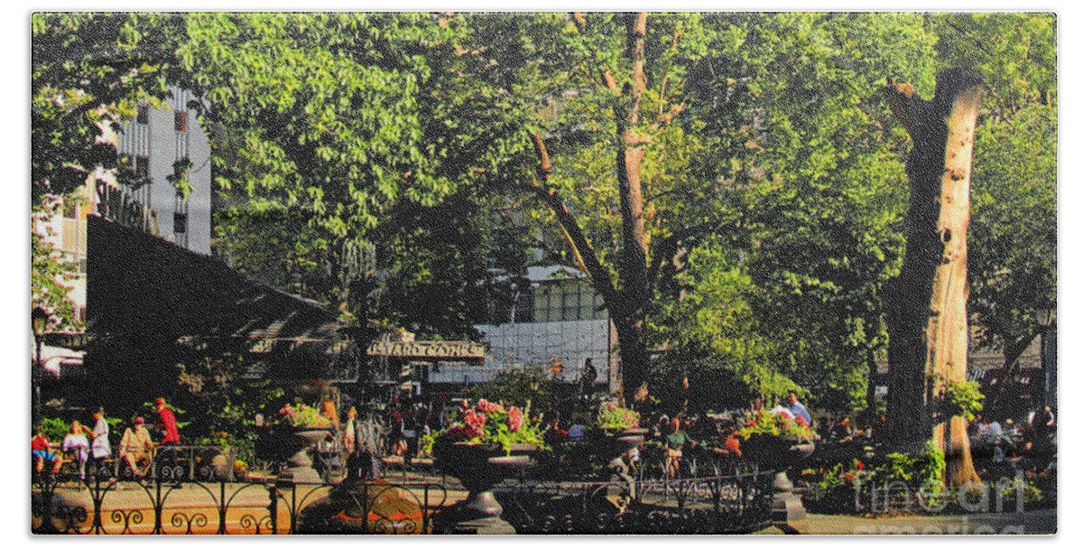 Fountain Beach Towel featuring the photograph Madison Square Park Summer No.2 - A New York Impression by Steve Ember
