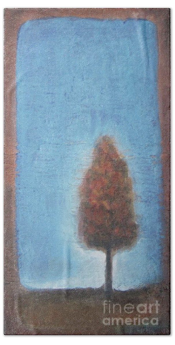 Tree Beach Towel featuring the painting Maple Tree by Vesna Antic