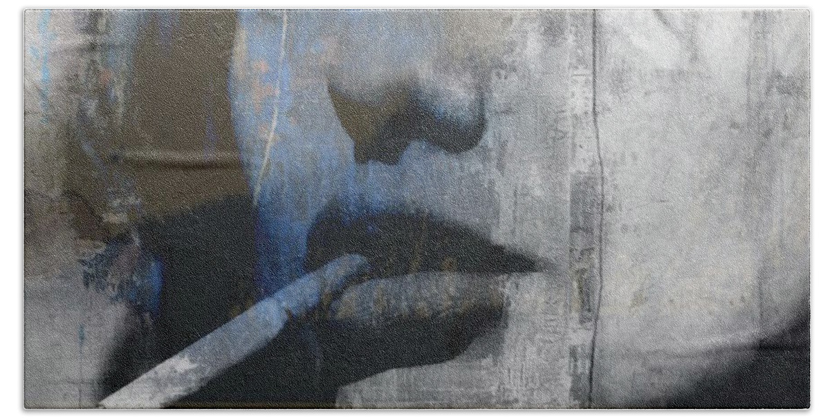 Chelsea Beach Towel featuring the digital art Midnight in Chelsea by Paul Lovering