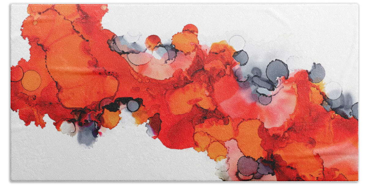 Urban Beach Towel featuring the painting Mimosa by Tamara Nelson