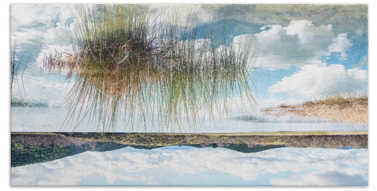 Reflection Beach Towel featuring the photograph Mirrored Horizon by Local Snaps Photography