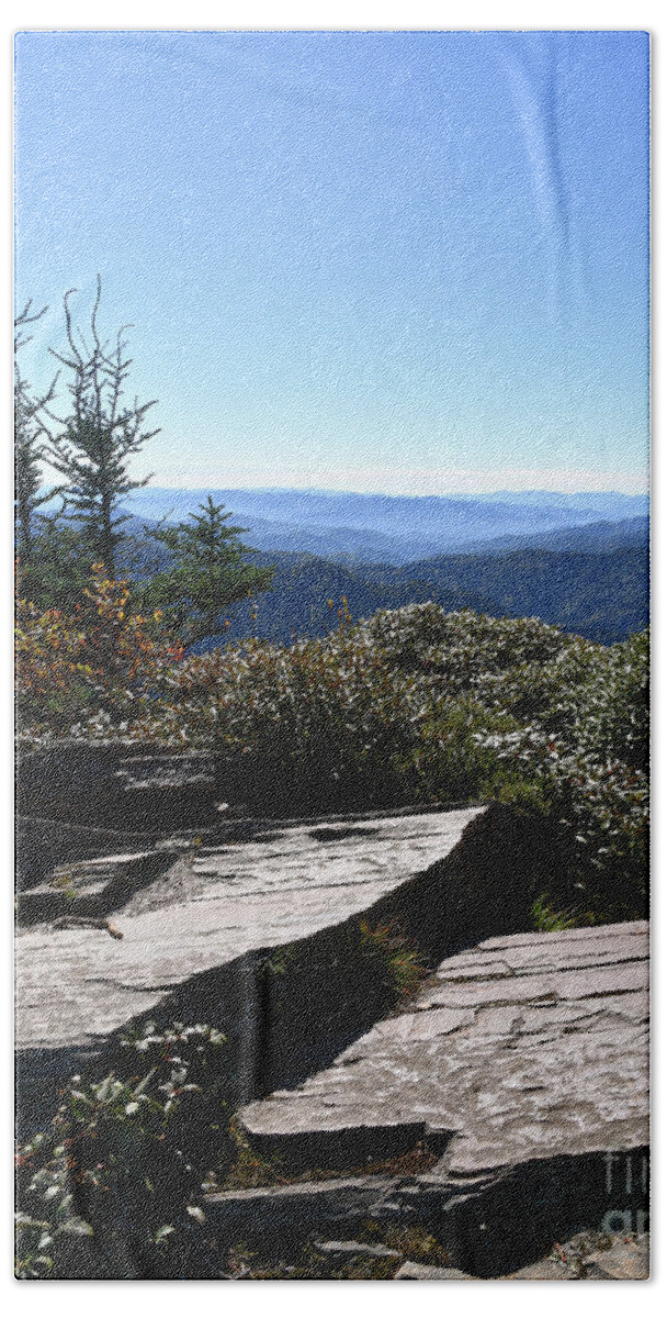 Mount Leconte Beach Towel featuring the photograph Mount LeConte 10 by Phil Perkins