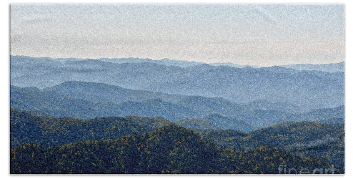 Mount Leconte Beach Towel featuring the photograph Mount LeConte 13 by Phil Perkins