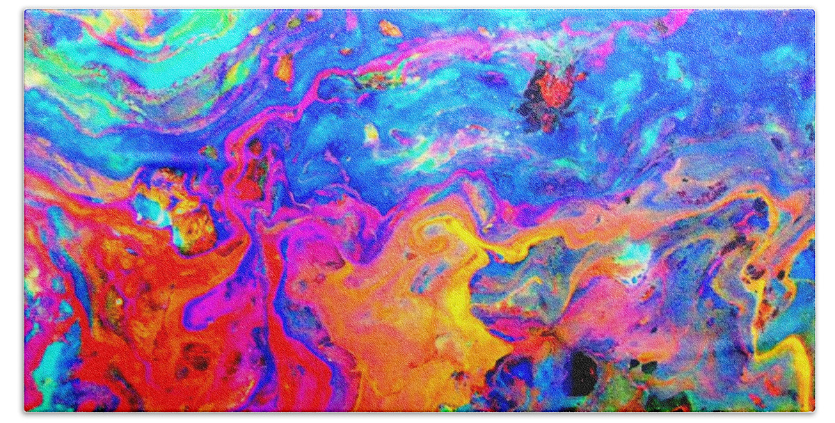 Neon Galaxy Beach Sheet For Sale By Catherine Kinghorn