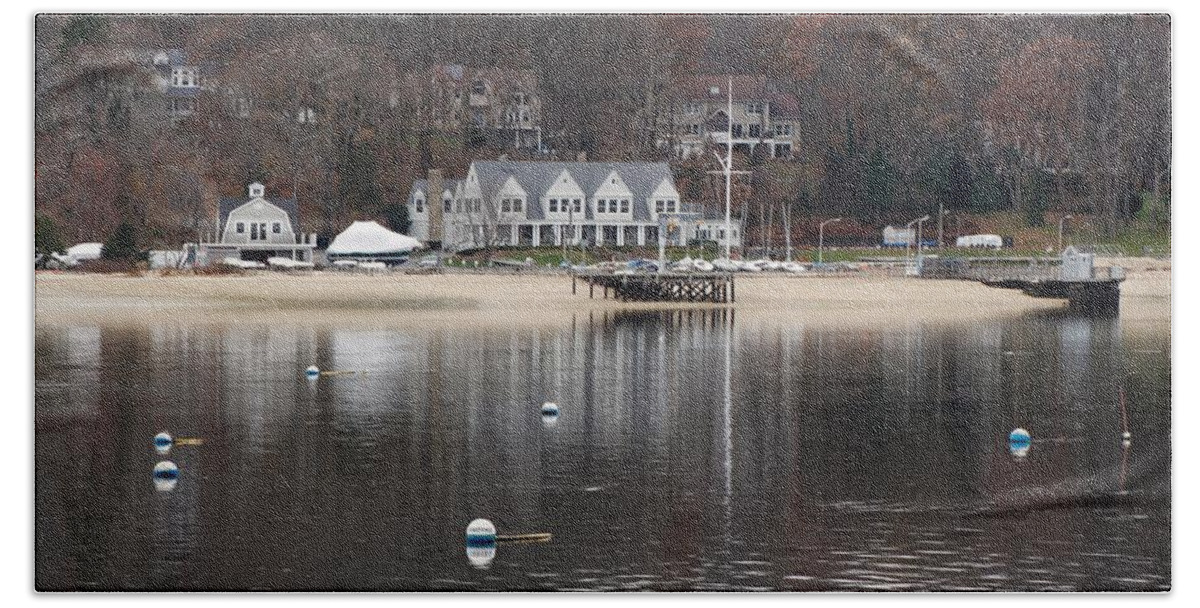 Northport Beach Towel featuring the photograph Northport Harbor by Susan Jensen
