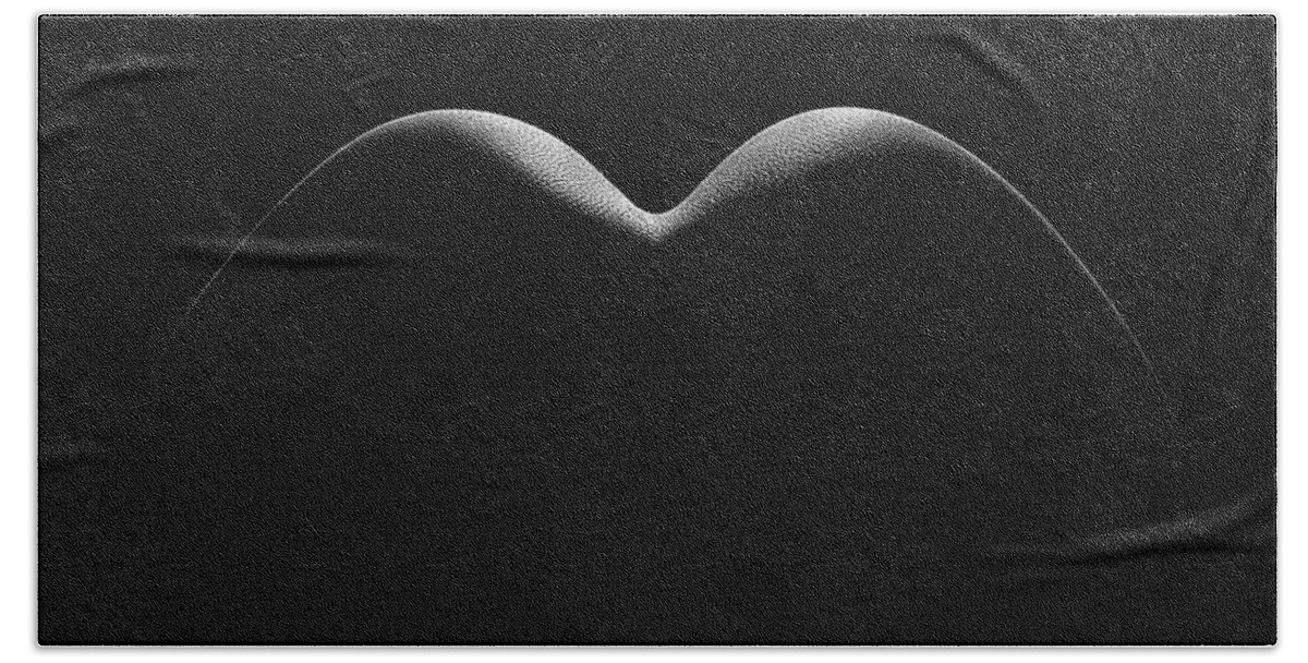 Woman Beach Sheet featuring the photograph Nude woman bodyscape 8 by Johan Swanepoel