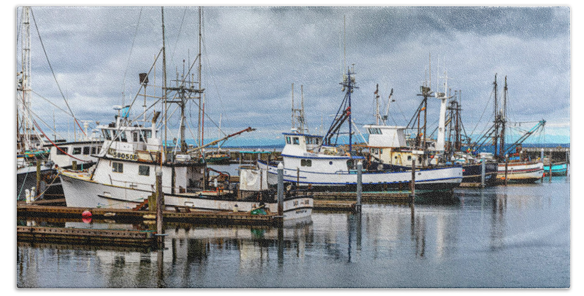 Ships Beach Towel featuring the photograph Old Fishing Fleets I by Larry Waldon