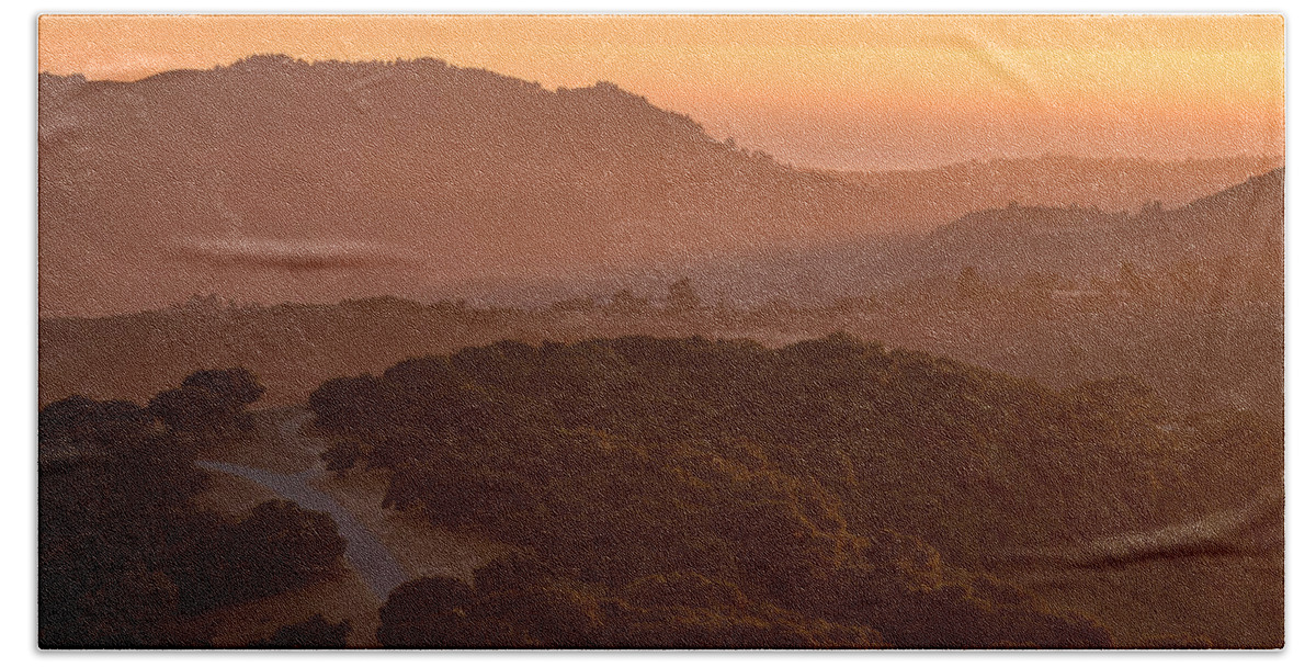 Sunrise Beach Towel featuring the photograph On Top of the World by Derek Dean